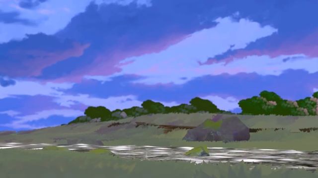 Blender Stylized Field Render(Day, Dawn, Night) смотреть онлайн