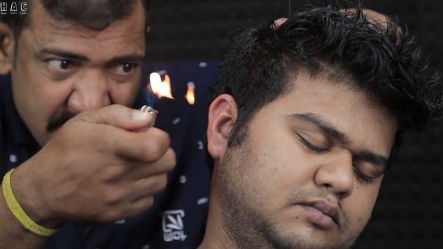 Asim Barber Spacial Ear Massage With 3d Audio | Amazing Ear Crack Neck Crack Head Massage ASMR