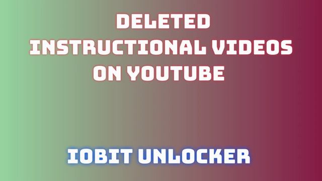кряк IOBit Unlocker в 2024 году лецензия навсегда,crack IOBit Unlocker in 2024 license forever смотреть онлайн