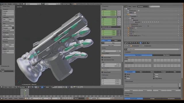 Blender - Custom Gun Grab Animated Hand Rig For VR смотреть онлайн