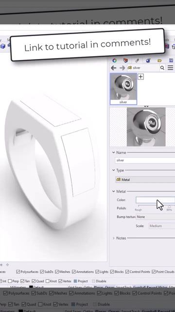 Rhino 3D | Jewelry CAD | #Shorts | Signet Ring with Inlaid Gems смотреть онлайн