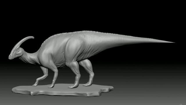 Parasaurolophus Zbrush sculpt смотреть онлайн
