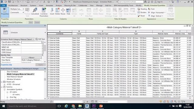 06b Revit for Quantity Surveyors (Adding QSID; creating & exporting Schedules) смотреть онлайн