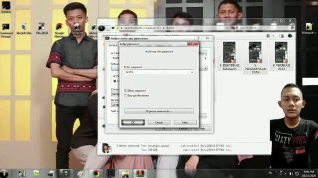 Memberi pasword pada file Rar dan zip pada winrar смотреть онлайн