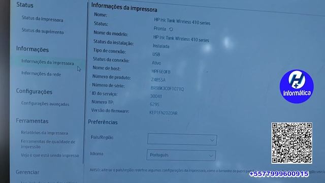 Impresora ink Tank Wireless 416 Hp falhando, Dica de Limpeza na CABEÇA de impressão смотреть онлайн