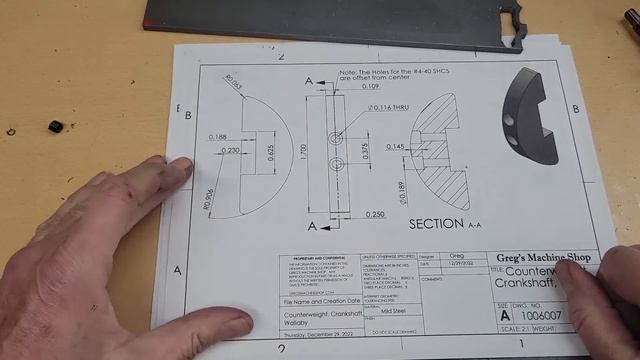 Machining a Crankshaft - Wallaby 3cc Engine Part 9 смотреть онлайн
