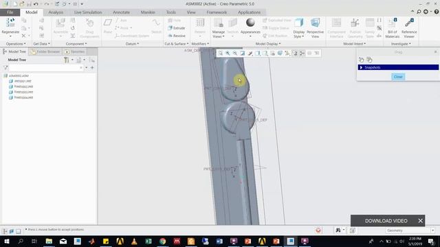 How to incorporate Collision in creo Parametric 5.0? смотреть онлайн