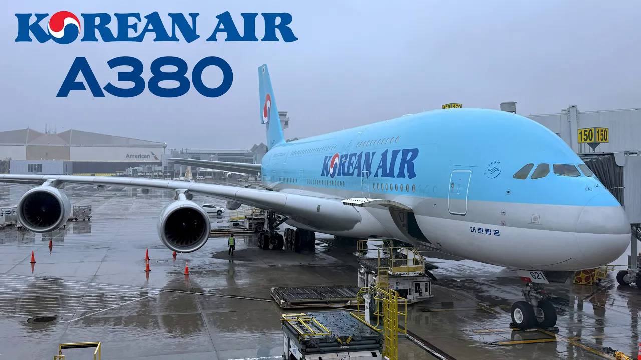 Los Angeles LAX  To  Seoul ICN  Korean Air Airbus A380 !  [FULL FLIGHT REPORT] Polar Route