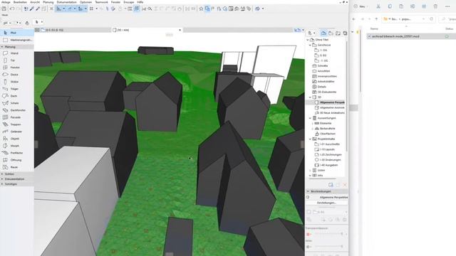 Digitales Geländemodell (DGM-1) und 3D Umgebungsbebauung (LOD-2) als Exportdatei (Revit, Archicad) смотреть онлайн