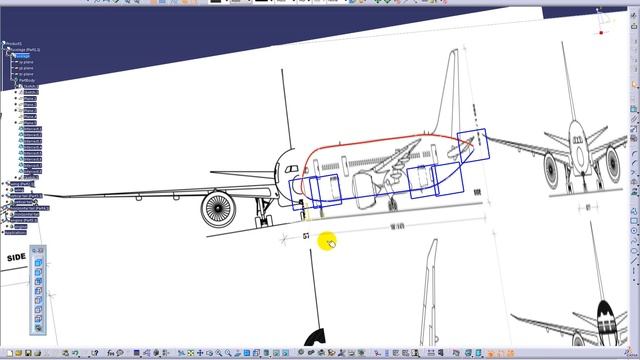 Catia V5- Tutorial : How to design An Aircraft on Catia- Boeing 787- Part 1 смотреть онлайн