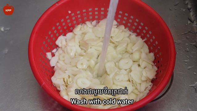 ជ្រក់ខ្ទឹមសស្អាតមិនខៀវ || How To Make Pickled Garlic Without Turning Green