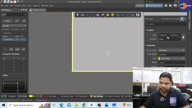 How to create Footprint Design CT Made Easy || Altium PCB Design Course смотреть онлайн