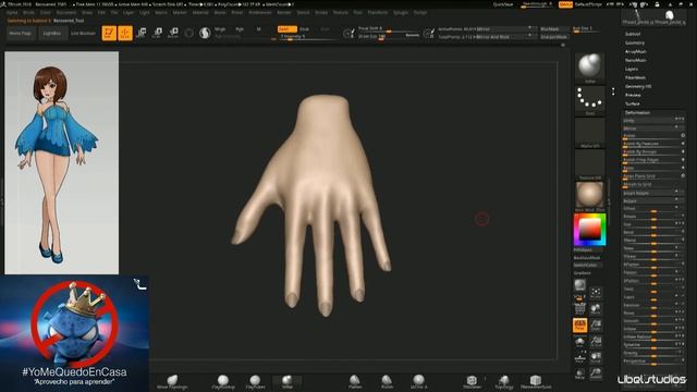 😎 ZBRUSH # 2 / Creando personaje cartoon femenino. смотреть онлайн