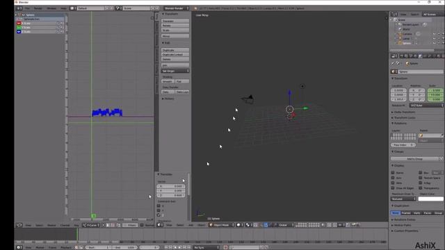 How to bake sounds to F curve keyframes and use speaker|Blender quick tutorial #1| смотреть онлайн