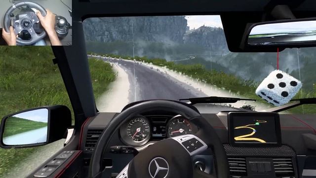 Realistic Driving ETS2 Simulator | Mercedes-Benz G65 AMG | Logitech G920 Gameplay смотреть онлайн