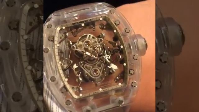 Richard Mille 56-02 sapphire tourbillon in motion смотреть онлайн