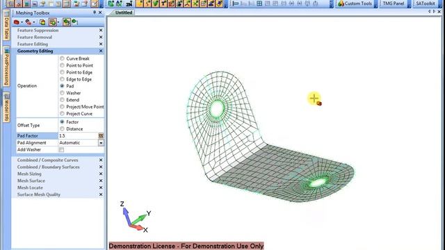 Femap with NX Nastran : Plate meshing смотреть онлайн
