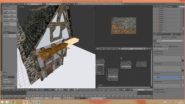 Blender | low poly house unwrap and texture | part 1 смотреть онлайн