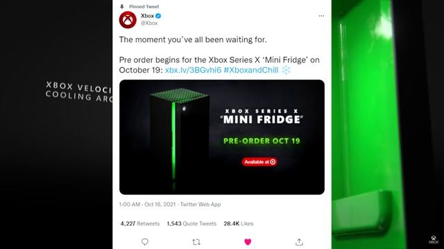 Xbox Series X Mini Fridge is REAL and Xbox WON BEST gaming console for 2021!!!!!!! смотреть онлайн
