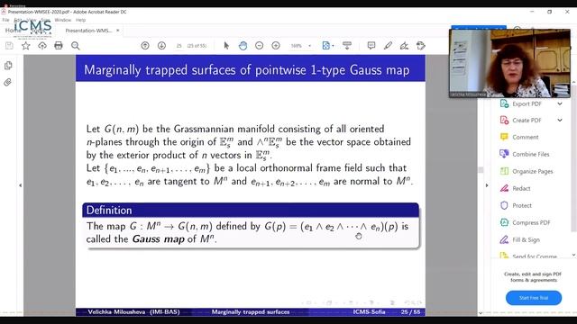 Webinar "Women in Mathematics in South-Eastern Europe", Velichka Milousheva смотреть онлайн