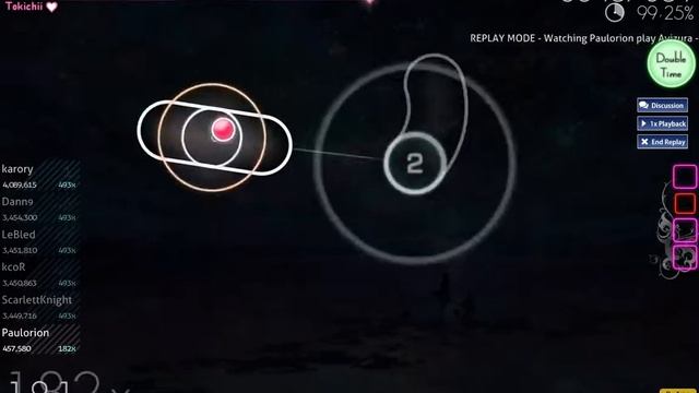 Osu! Avizura - Lucky Star [Hard] + DT 99.22% FC (TOP 24) play by Paulorion смотреть онлайн