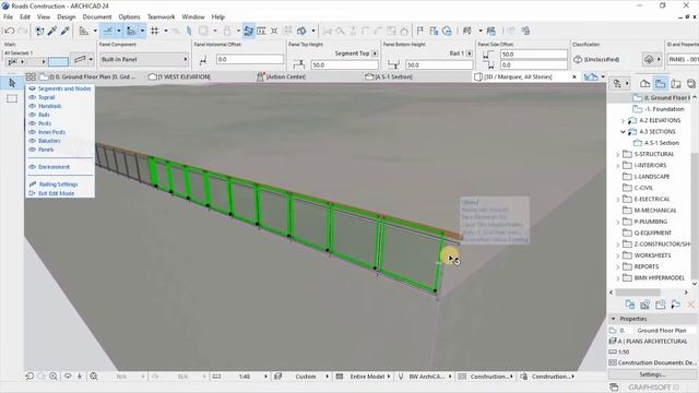 Railing Tool for Roads modeling | Model roads using profiles on railing tool смотреть онлайн