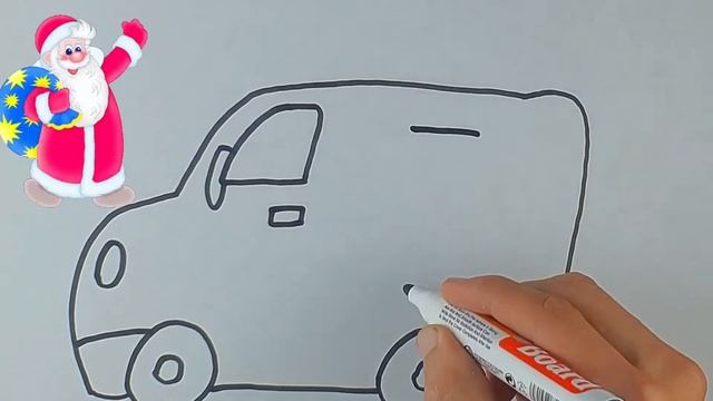 Bolalar Uchun mashina rasm chizish / Drawing ambulance for children / Pисование скорая помошь смотреть онлайн