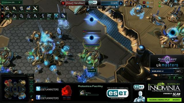 [T] HeroMarine vs [P] CranK - ESET UK Masters Season 1 Grand Finals Game 2 of 3 смотреть онлайн