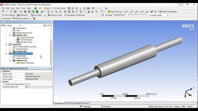 ANSYS Tutorials - Response Spectrum Analysis смотреть онлайн