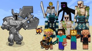 Ferrous Wroughtnaut ПРОТИВ БОССОВ И МИНИ БОССОВ МАЙНКРАФТ