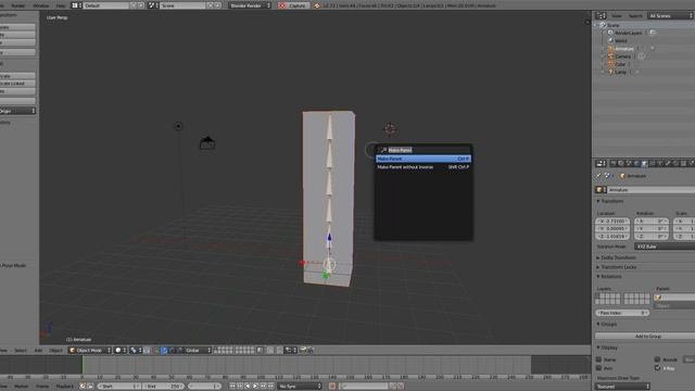 Blender Parent mesh to armature смотреть онлайн