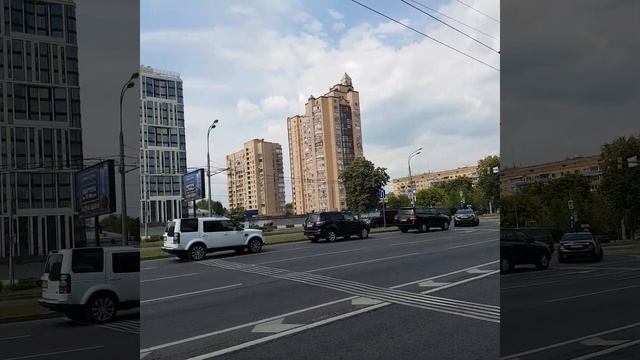 Кортеж 6 машин со спецсигналами + ГАИ ленинский проспект Москва смотреть онлайн