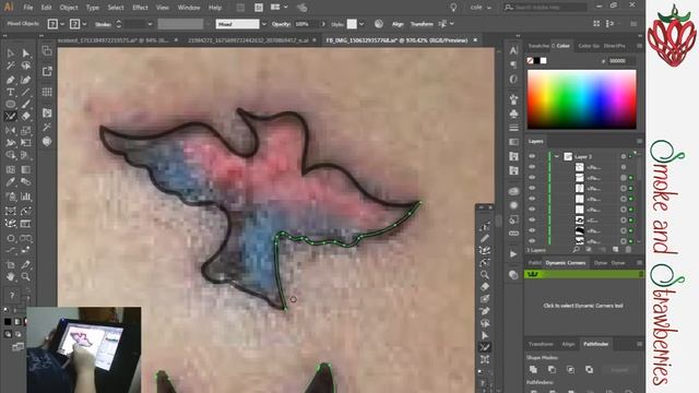 Tattoo photo to svg - Smoke and Strawberries смотреть онлайн