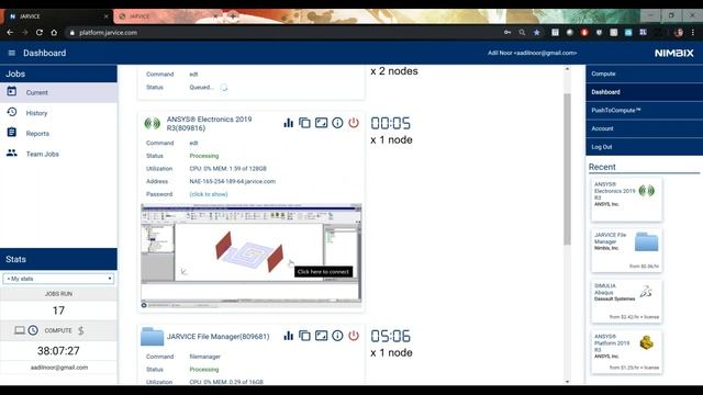 How to Start ANSYS HFSS Job on Nimbix Cloud using JARVICE смотреть онлайн