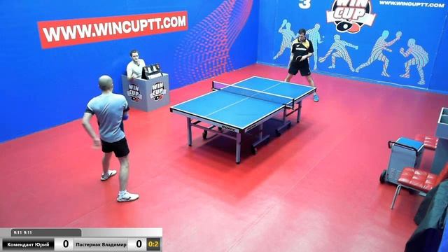 Комендант Юрий 1 - 3 Пастернак Владимир Турнир Восток 3 WIN CUP 11.02.2020 Зал 3 Прямой эфир смотреть онлайн