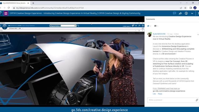 📢 NEW! Introducing Creative Design Experience In Virtual Reality (R2023xGA) смотреть онлайн