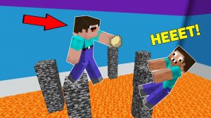 НУБ ПОДСТАВИЛ ПРО НА СТОЛБАХ В МАЙНКРАФТ ! ПРОФЕССИОНАЛ ПРОТИВ ТРОЛЛИНГ ЛОВУШКА МИНИ ИГРА