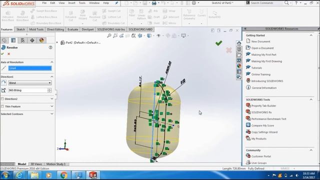 SOLIDWORKS SIMULATION PRESSURE VESSEL