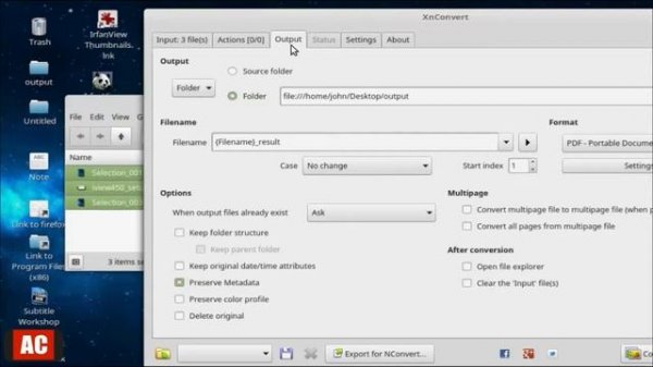 Linux Mint Cinnamon-Batch Convert .JPG to .PDF