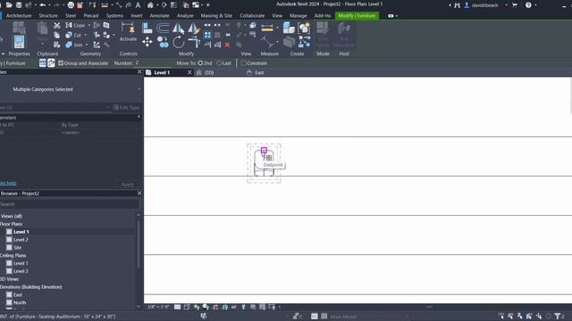 Revit 2024 Theater Seating Tutorial смотреть онлайн