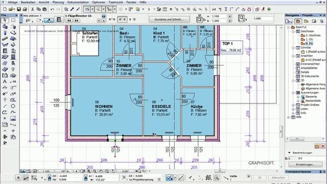 Archicad 16 Basics 15 Tut Ansicht - Parameterübergabe in Dialogbox - 3D Sichteinschränkung смотреть онлайн