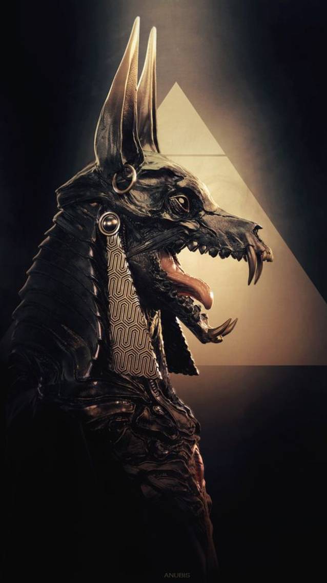Анубис- египетский бог подземного мира.