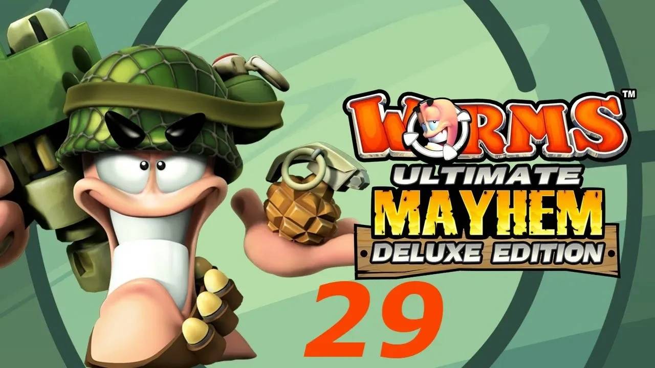 Прохождение Worms: Ultimate Mayhem #29 (Побег от Ти-Рекса)