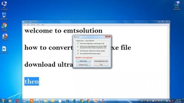 how to convert iso file to exe formate|| convert image software file to exe formate