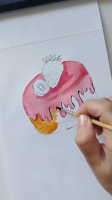 Рисунок акварелью #рисунки #арт смотреть онлайн