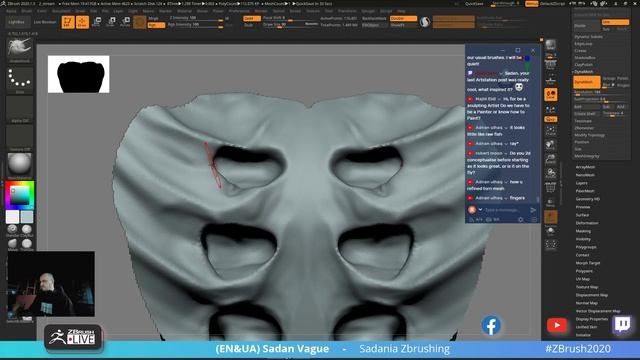 [UA & EN] Sadania ZBrushing - Sadan Vague - ZBrush 2020 смотреть онлайн