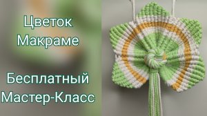 Цветок в технике Макраме. Бесплатный мастер-класс.