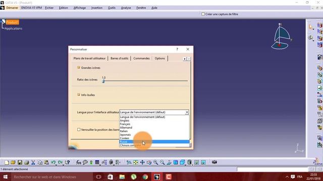 How to change the Interface language in Catia #Catia_Tutorial смотреть онлайн