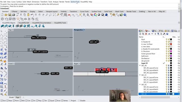 Rhino Section Tools & VisualARQ Grasshopper Tutorial смотреть онлайн