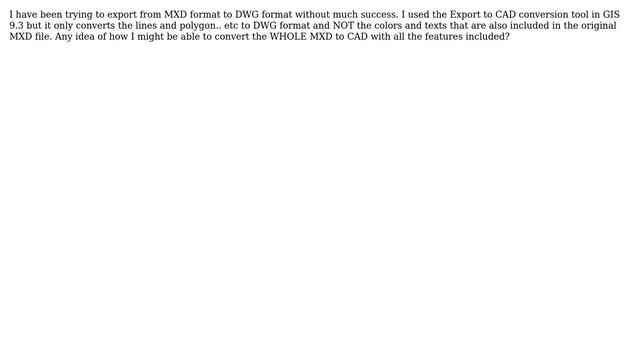 GIS: How to convert MXD to DWG File? смотреть онлайн